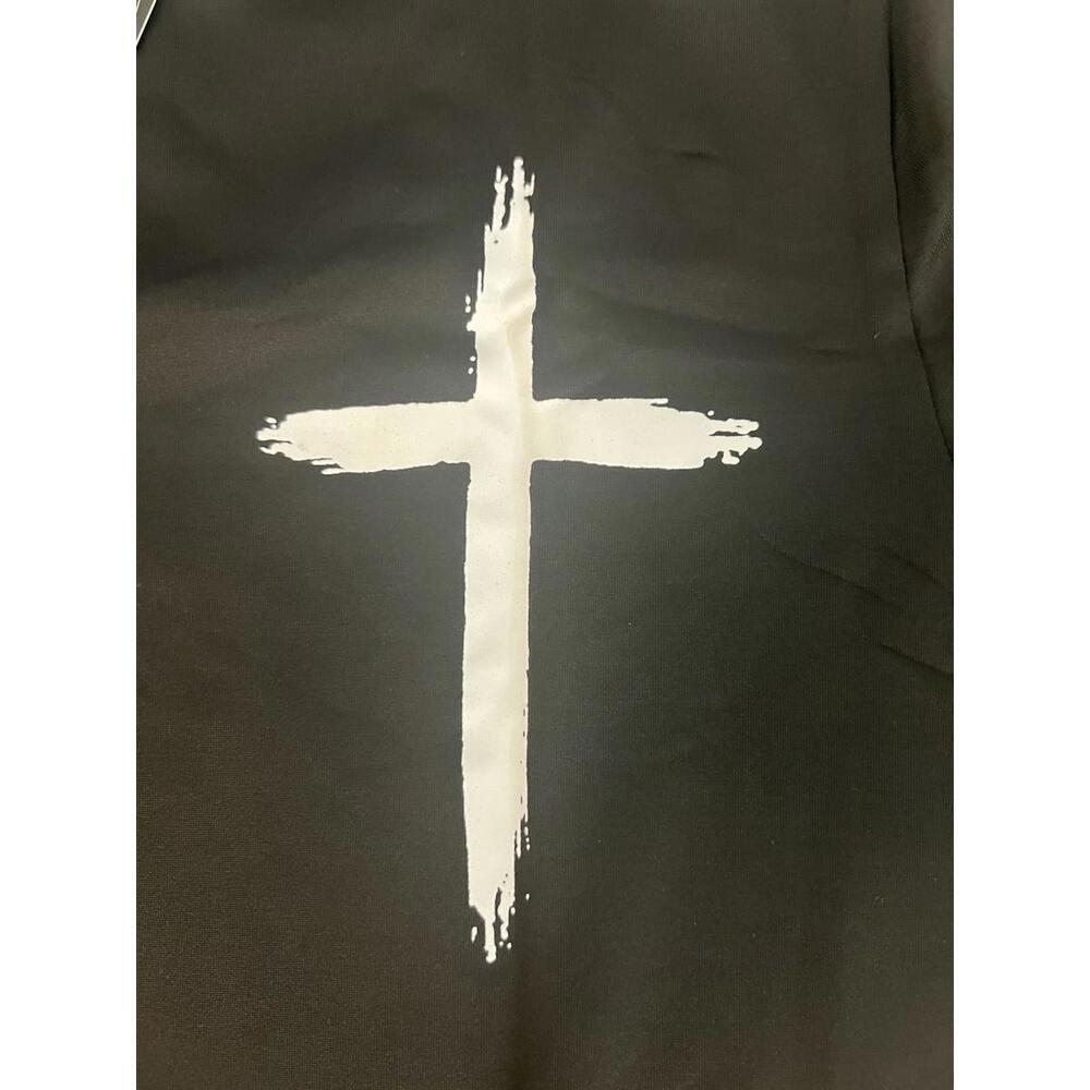 Christian Men’s T-Shirt Size Medium Short Sleeve Black Crewneck